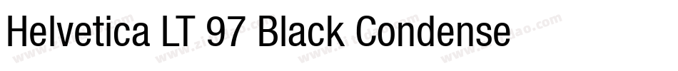 Helvetica LT 97 Black Condensed字体转换